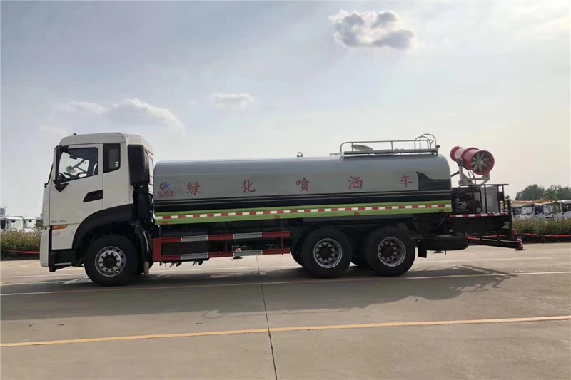 東風(fēng)天龍后八輪20噸噴霧車，國六綠化噴灑車